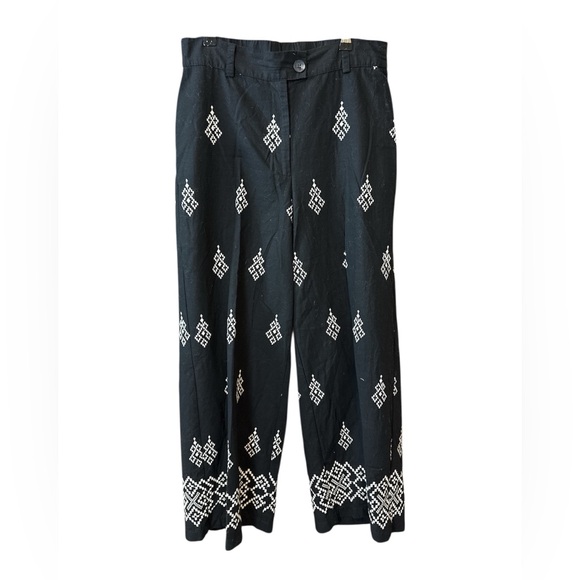 Adrianna Papell Pants - ADRIANNA PAPELL |  Black Patterned Pants